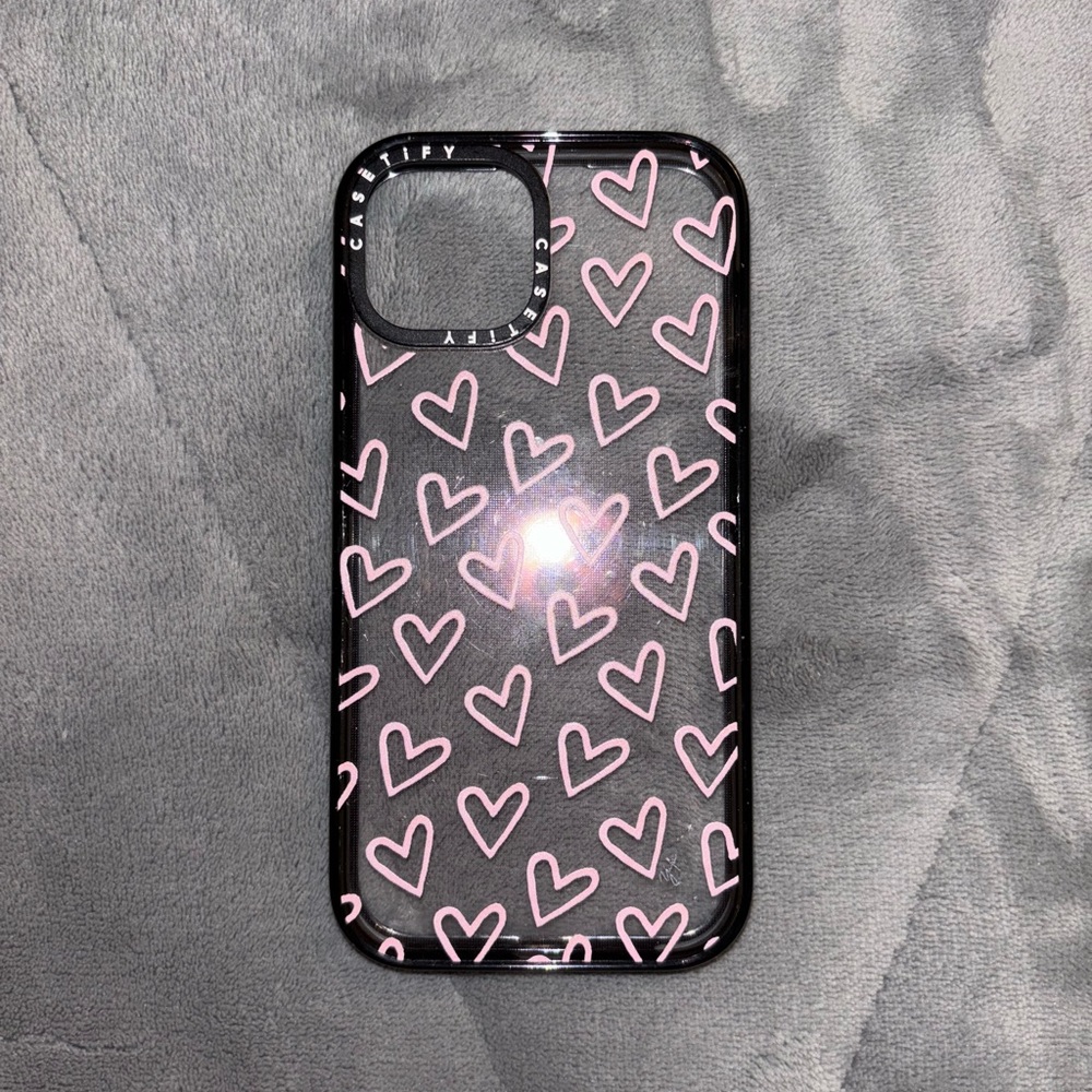 Casetify iPhone 15 Heart Pattern Phone Case - Picture 2 of 3
